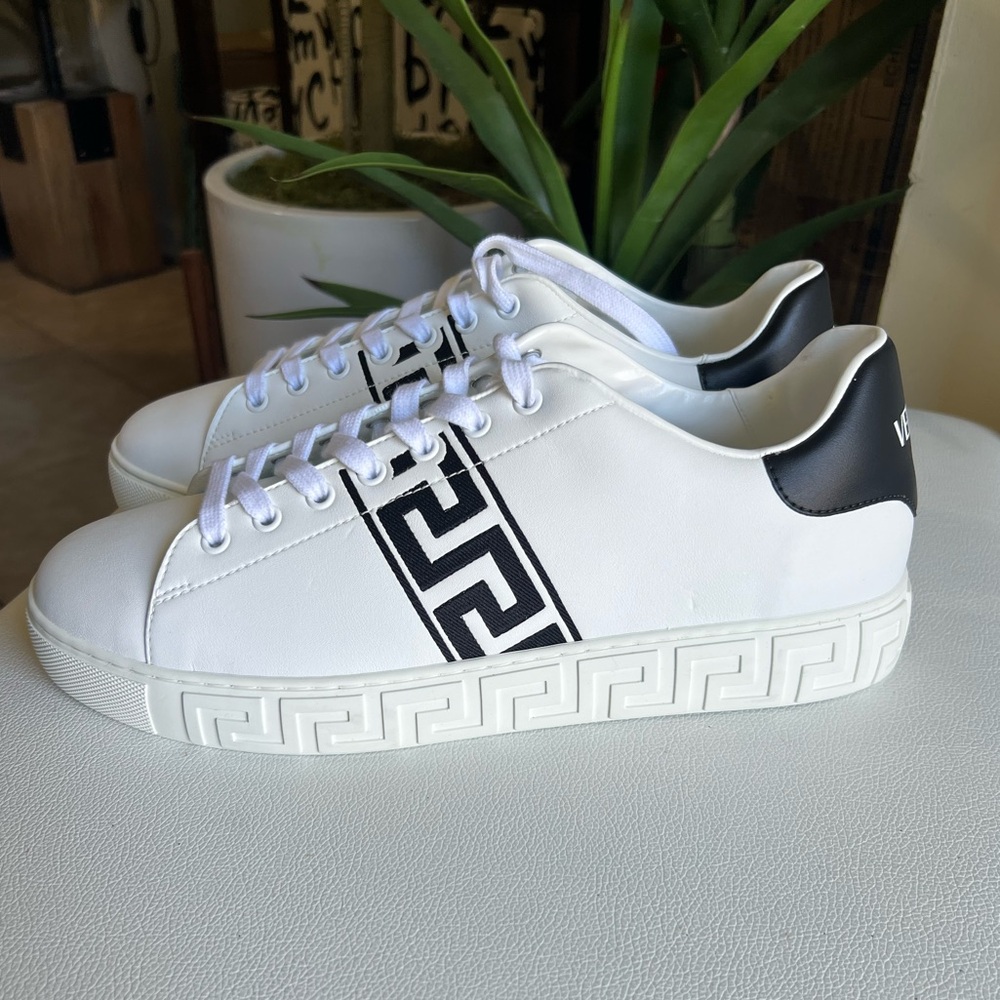 VERSACE Barocco Greca Jacquard Low Top Sneakers Size 10 (43)